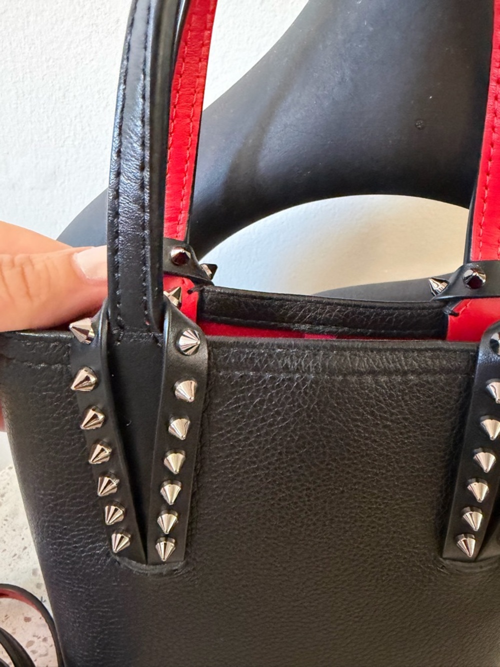 CHRISTIAN LOUBOUTIN CABATA MINI TOTE BAG - Picture 9 of 13